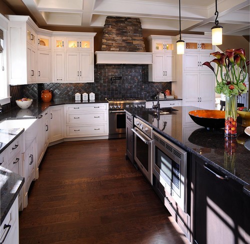 Tan Brown Granite Countertops Darker Cabinets Light Brown Tones Granite Dark Brown Wood Cabinets